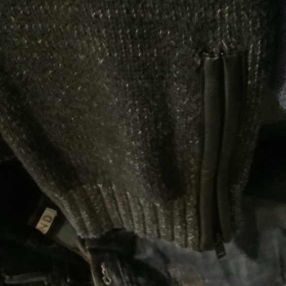 Rock & Republic Dark Gray Zip-Up‎ Sweater, XL, zippered sleeves, - Picture 10 of 10